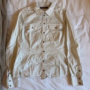 Shyanne Women’s Poplin Embroidered Long Sleeve Button-Down Stretch Western Shirt